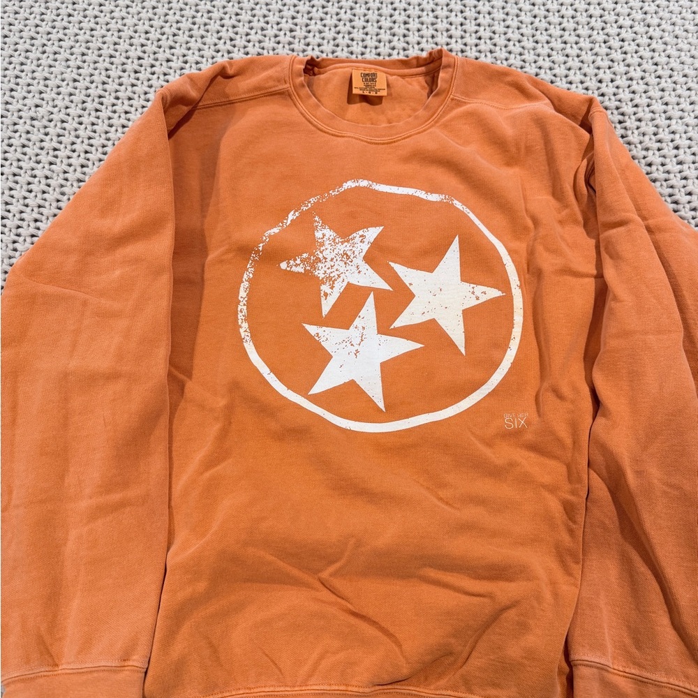 Orange Tennessee Star Sweatshirt